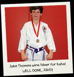 Jake Thomas wins Silver fror Kata