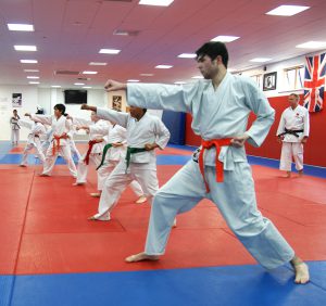 Students Training at South London Karate Club