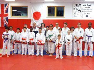 Students of South London SKC and Ethos at the grading with Sensei Martin Dobson.